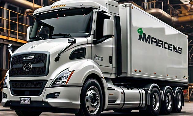 Truck with emissions control technology